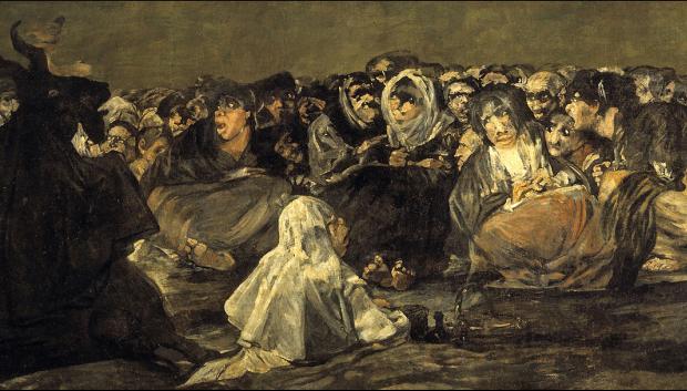 'El aquelarre' de Francisco de Goya escenifica a la perfección los tópicos de la brujería en España