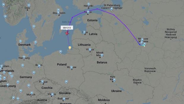 La nueva ruta de los vuelos rusos sobre la Unión Europea