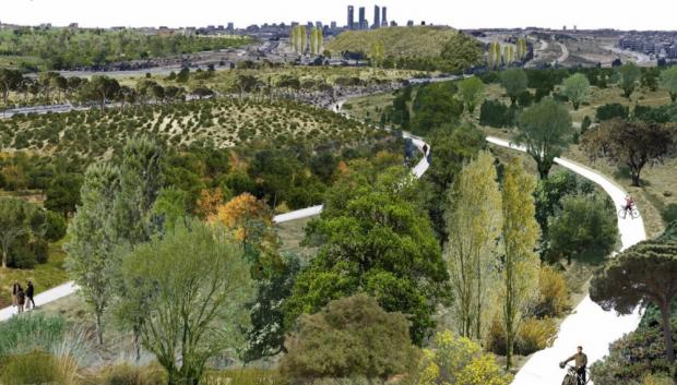 Imagen de una de las zonas del Bosque Metropolitano de Madrid