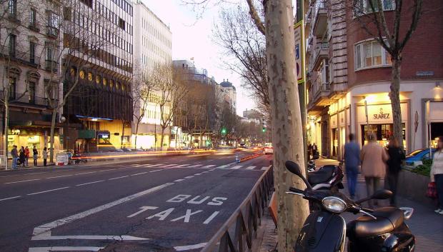 La calle Serrano de Madrid es una de las más afectadas.