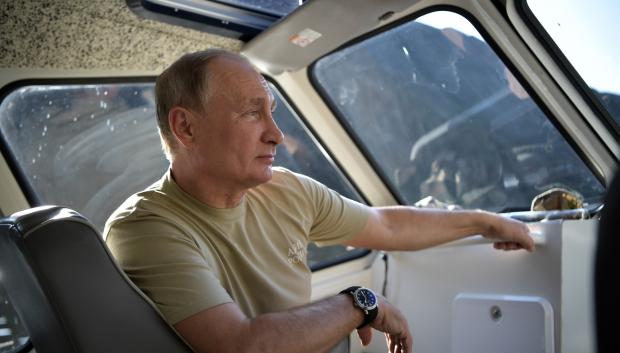 El presidente de Rusia, Vladimir Putin, durante unas vacaciones