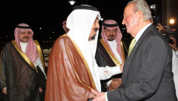 El Rey Juan Carlos, junto al Príncipe heredero de Arabia Saudita, del que salieron más de 9 millones de euros, 17 mil empleos, todo a través de siete contratos, según Concordia Real