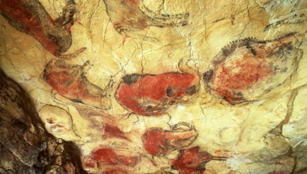 Pinturas rupestres en la cueva de Altamira