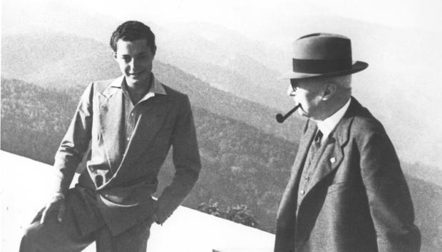 Giovanni Agnelli con su nieto Gianni Agnelli