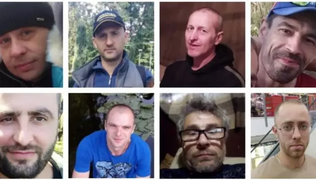 Los 8 hombres fusilados en Bucha por paracaidistas rusos