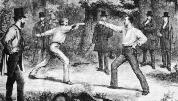 Duelo en el Bois de Boulogne en 1874