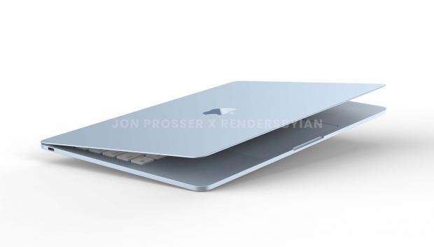 Prototipo del MacBook Air en color azul