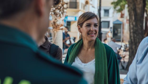Patricia Rueda, en Antequera el pasado domingo en un acto de la campaña electoral andaluza