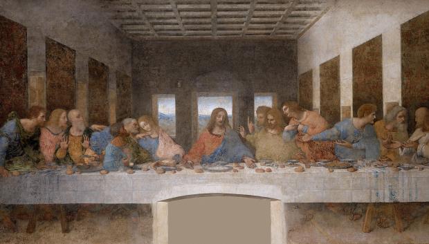 'La última cena' de Leonardo da Vinci