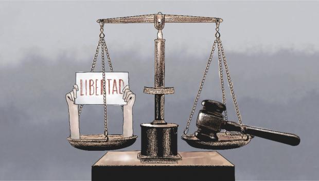 Ilustración Justicia balanza