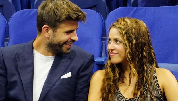Gerard Pique and Shakira at the 2019 US Open in Flushing, NY.
en la foto, mirandose a los ojos