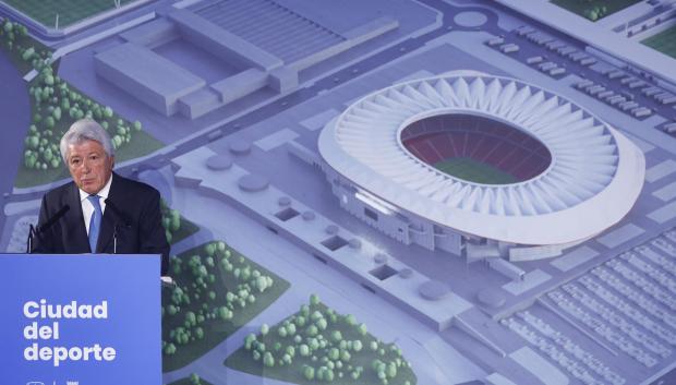El presidente del Atlético de Madrid ha presentado cómo quedará la Ciudad del Deporte