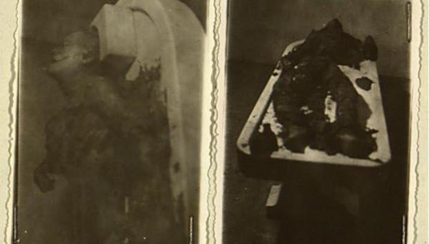 Fotografías del cadáver de Gastón Comère dentro de la Causa General