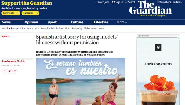 El periódico The Guardian recoge las irregularidades de la campaña de Igualdad