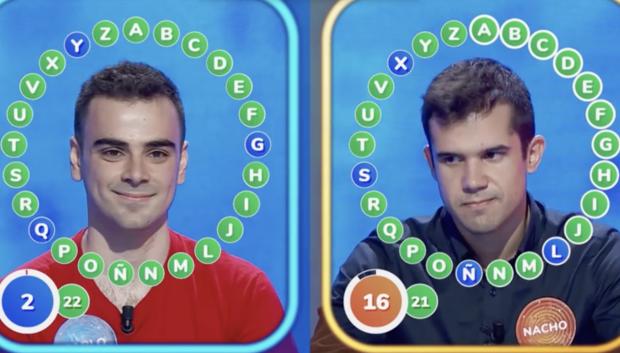 Pablo Díaz y Nacho Mangut, en 'Pasapalabra'