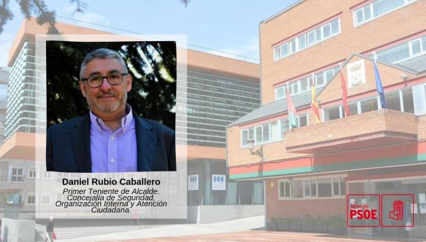 Daniel Rubio Caballero, primer Teniente de Alcalde y concejal de seguridad, organización interna y atención ciudadana del PSOE en Alcorcón