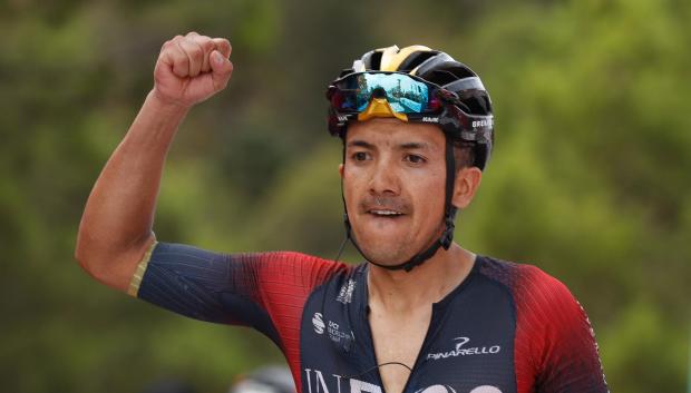 Carapaz, ganador de esta 12ª etapa de La Vuelta a España