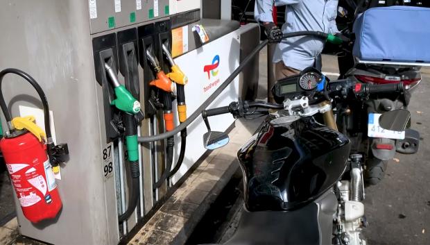 Imagen de un surtido de gasolina, Francia