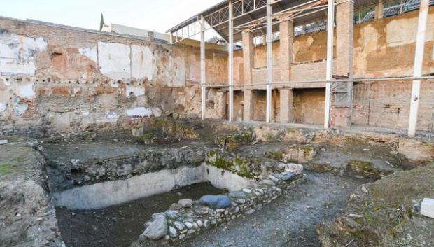 Estado en el que se encontraba el hospital cuando empezaron los trabajos de restauración en 2020