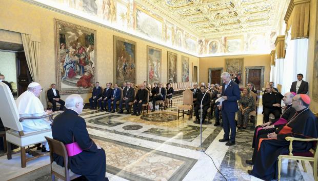 La audiencia del Papa Francisco con los representantes de Cáritas Española