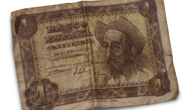 Billete de una peseta de los años 50