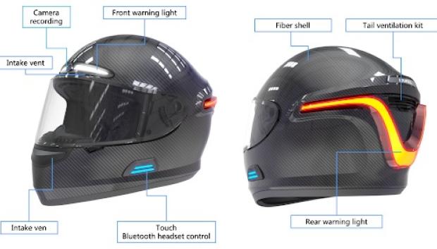 Legítimo secretamente cobertura Así es el casco inteligente para bicis o motos creado en colaboración con  la DGT