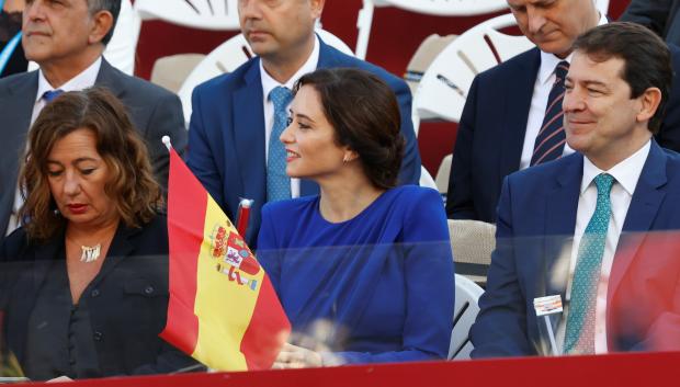Isabel Diaz Ayuso attending a military parade during the known as Dia de la Hispanidad, Spain's National Day, in Madrid, on Wednesday 12, October 2022.
