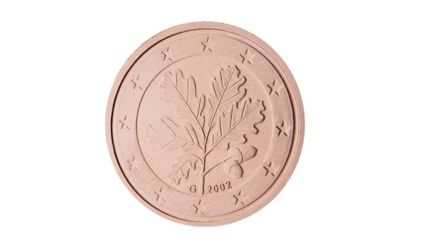 En 2002 fueron acuñadas en Alemania monedas de 1,2 y 5 céntimos con un dibujo de una hoja de roble