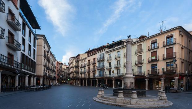 Plaza del Torico, en Teruel.