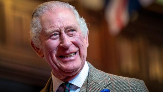 King Charles III during a visit to Aberdeen to meet families who have settled in Aberdeen from Afghanistan, Syria and Ukraine.