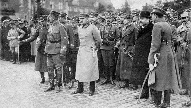 Piłsudski en Poznań en 1919