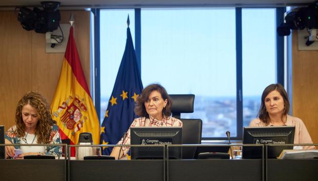 Carmen Calvo es la presidenta de la Comisión de Igualdad del Congreso