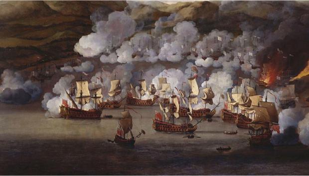 El ataque a los barcos franceses en Martinica en 1667