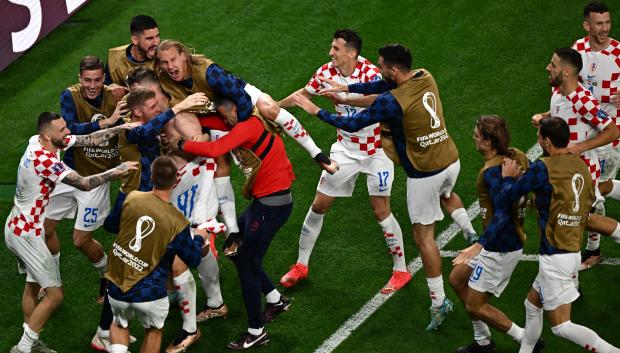 Croacia celebra su clasificación para semifinales del Mundial