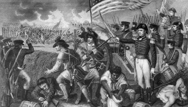 Andrew Jackson al mando de las tropas estadounidenses en Nueva Orleans