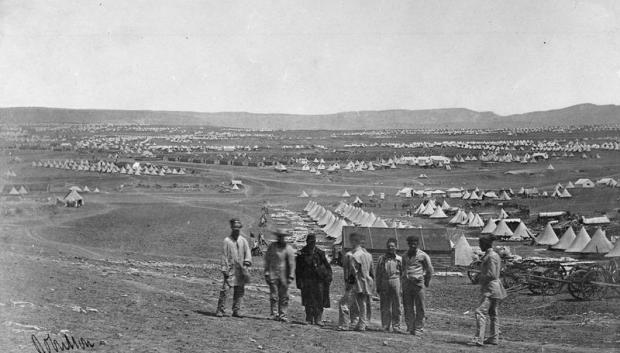 Campamento británico cerca de Balaclava