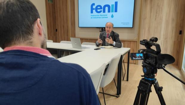 Luis Calabozo, director general de FENIL, durante la entrevista con El Debate