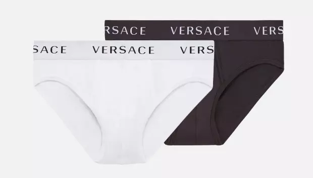 Pack de dos calzoncillos con logotipo de Versace