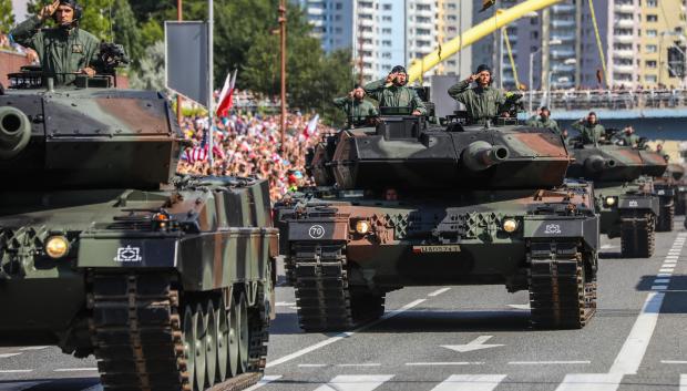 Tanques Leopard 2, en Katowice, Polonia, en 2019
