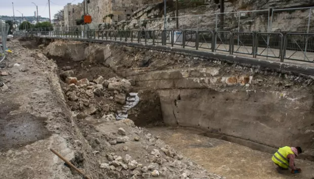 Excavaciones en la calle Sultán Suleiman de Jerusalén