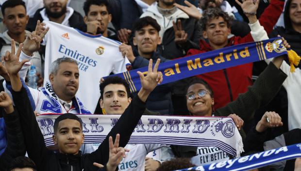 Aficionados del Real Madrid en Marruecos