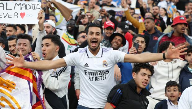 Aficionados del Real Madrid en Marruecos.
