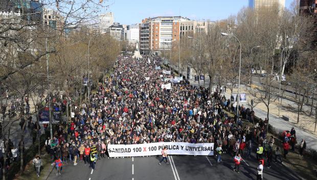 Manifestación por la Sanidad Publica en Madrid