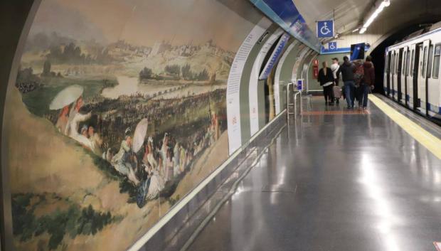 Tematización de la Estación del Arte, con obras de los grandes museos de Madrid