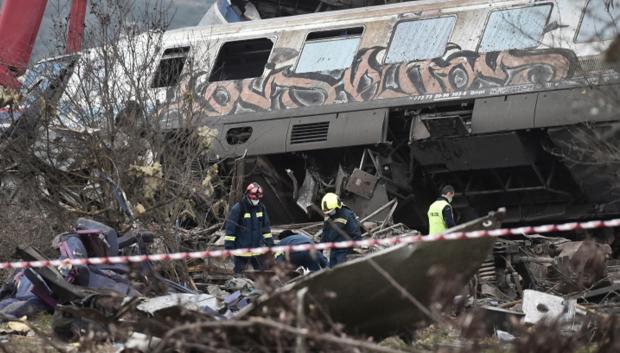 Accidente de tren en Grecia