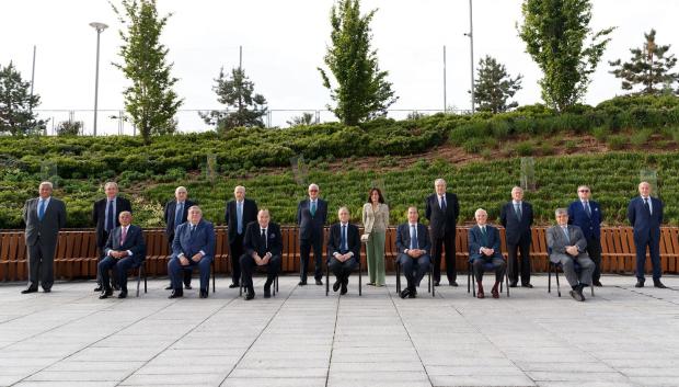 Los miembros de la Junta Directiva del Real Madrid