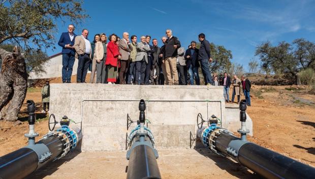 Visita a las obras de interconexión entre el embalse de La Colada y Sierra Boyera