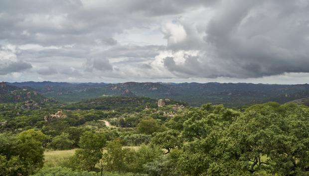 La colina de Matobo, donde se encuentra la tumba de Cecil Rhodes