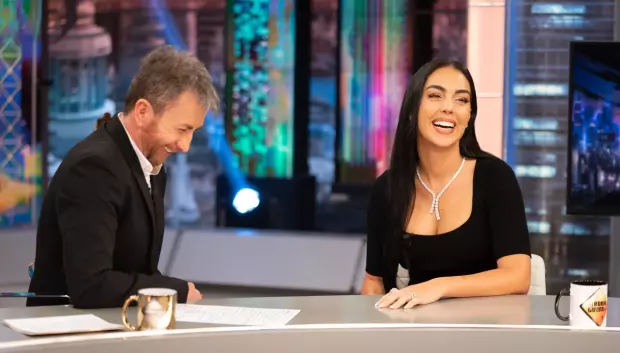 Georgina Rodríguez en el Hormiguero junto a Pablo Motos