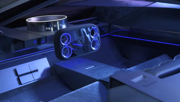 El mando Hypersquare del nuevo Peugeot Inception Concept